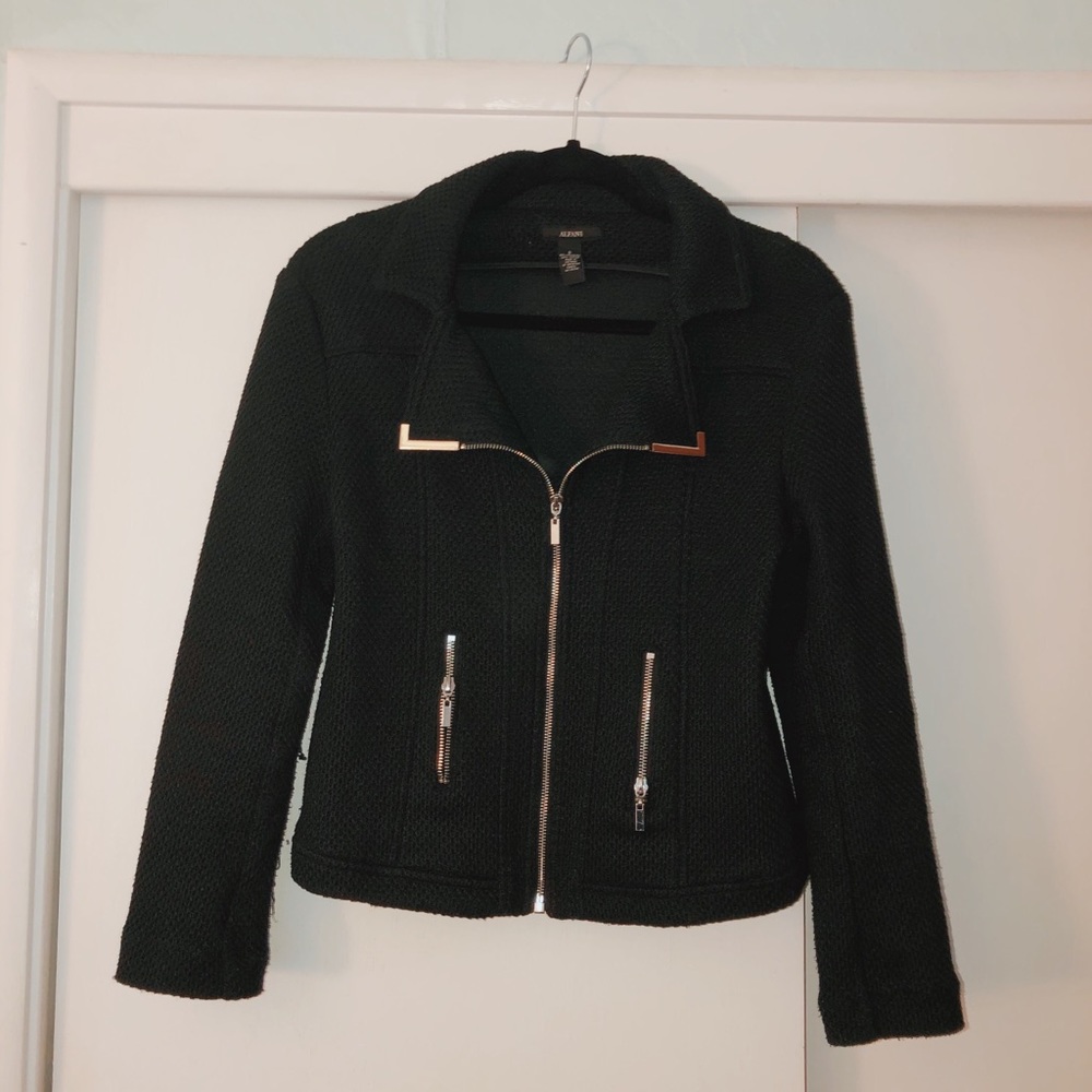 Black jacket with silver detailing